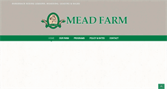 Desktop Screenshot of meadfarm.com